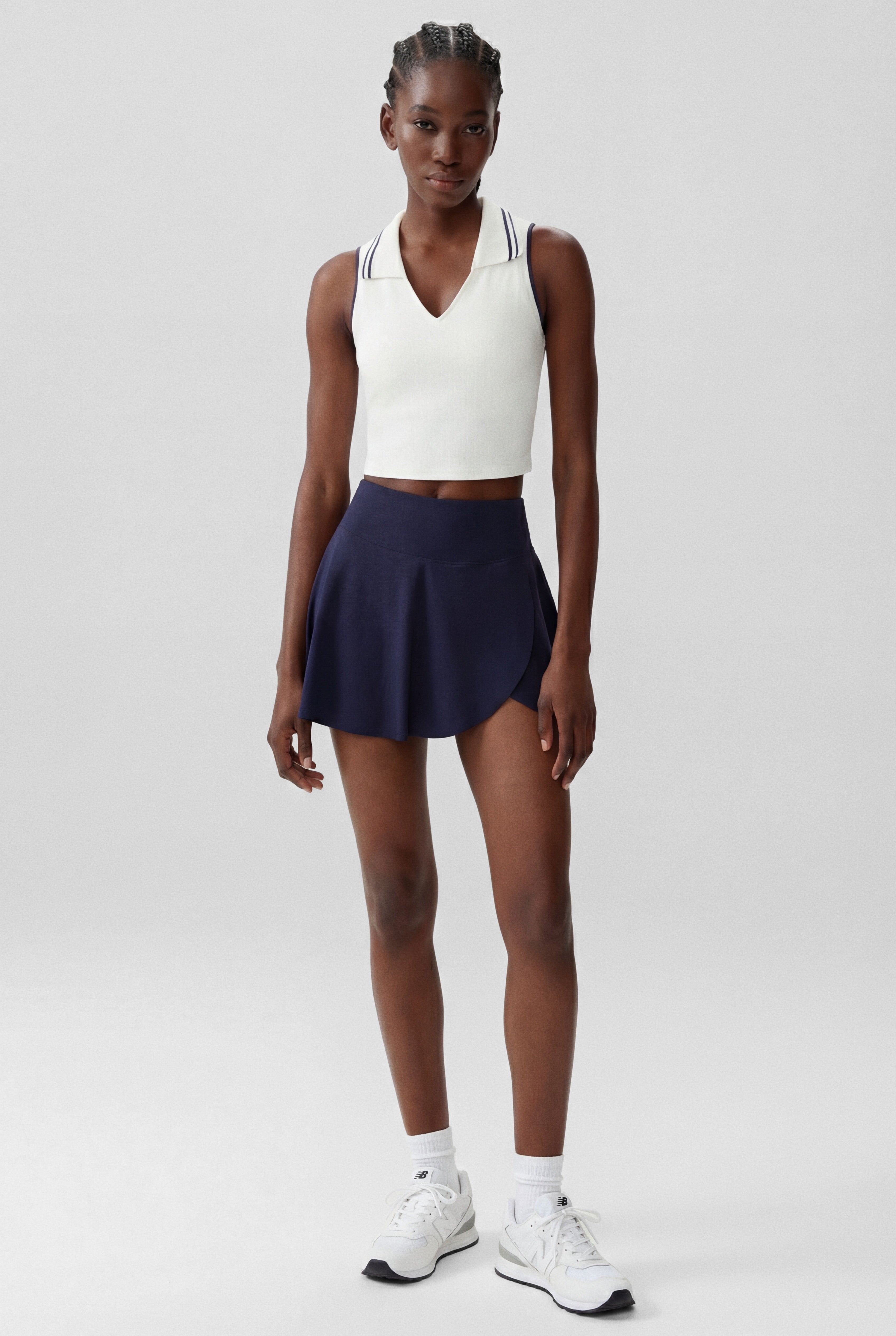Precision Swing Tennis Collared Top