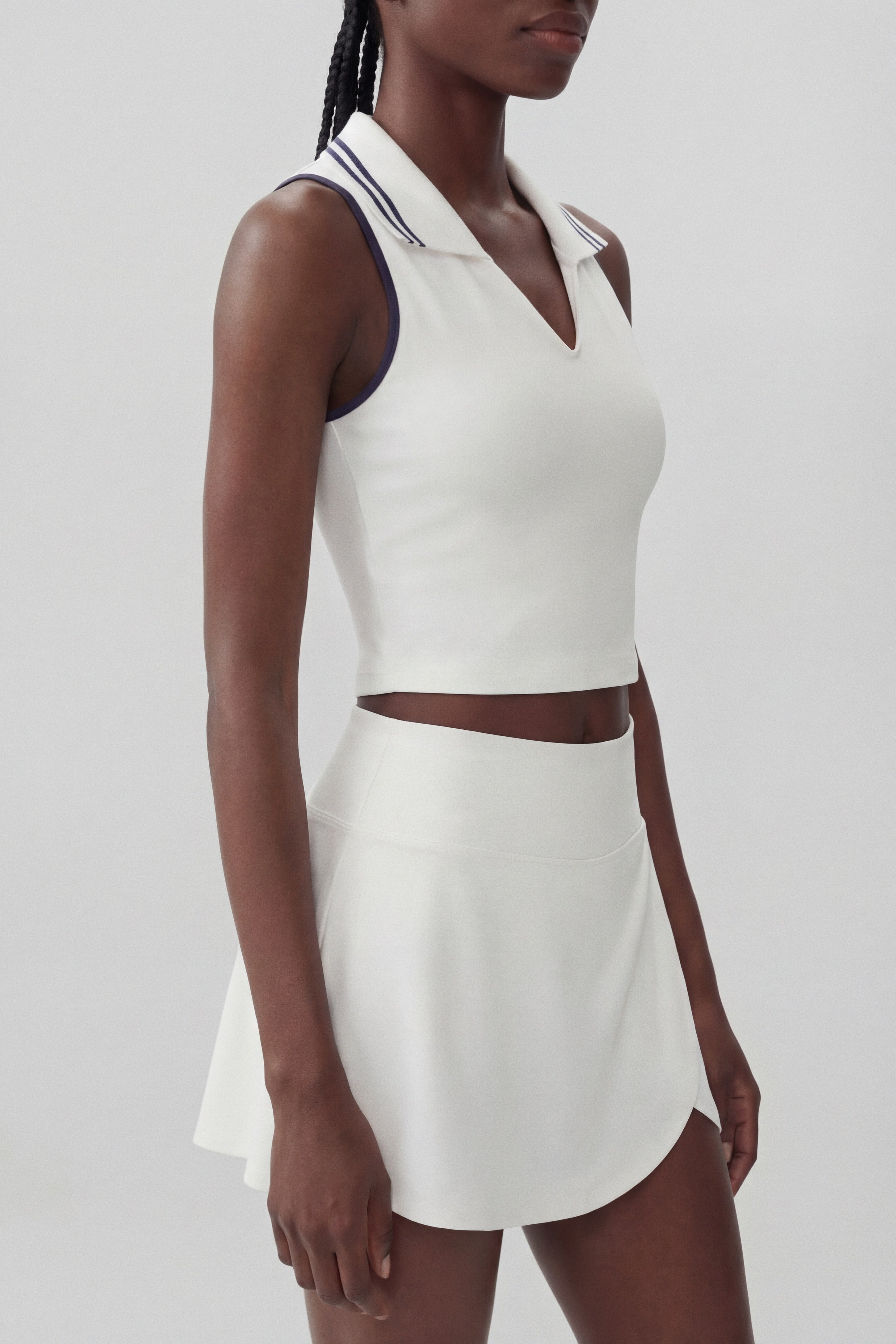 Precision Swing Tennis Collared Top