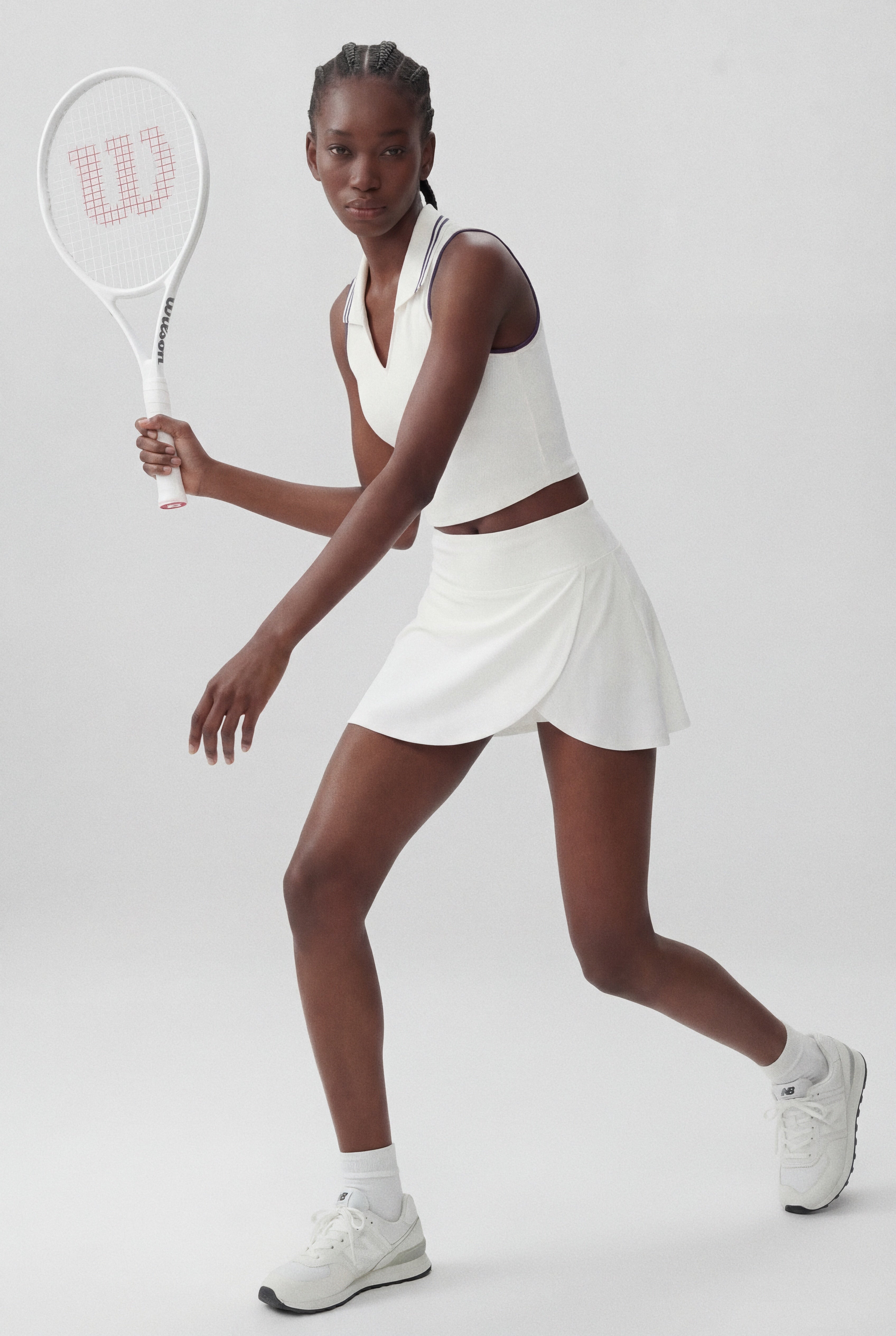 Precision Swing Tennis Skirt in White
