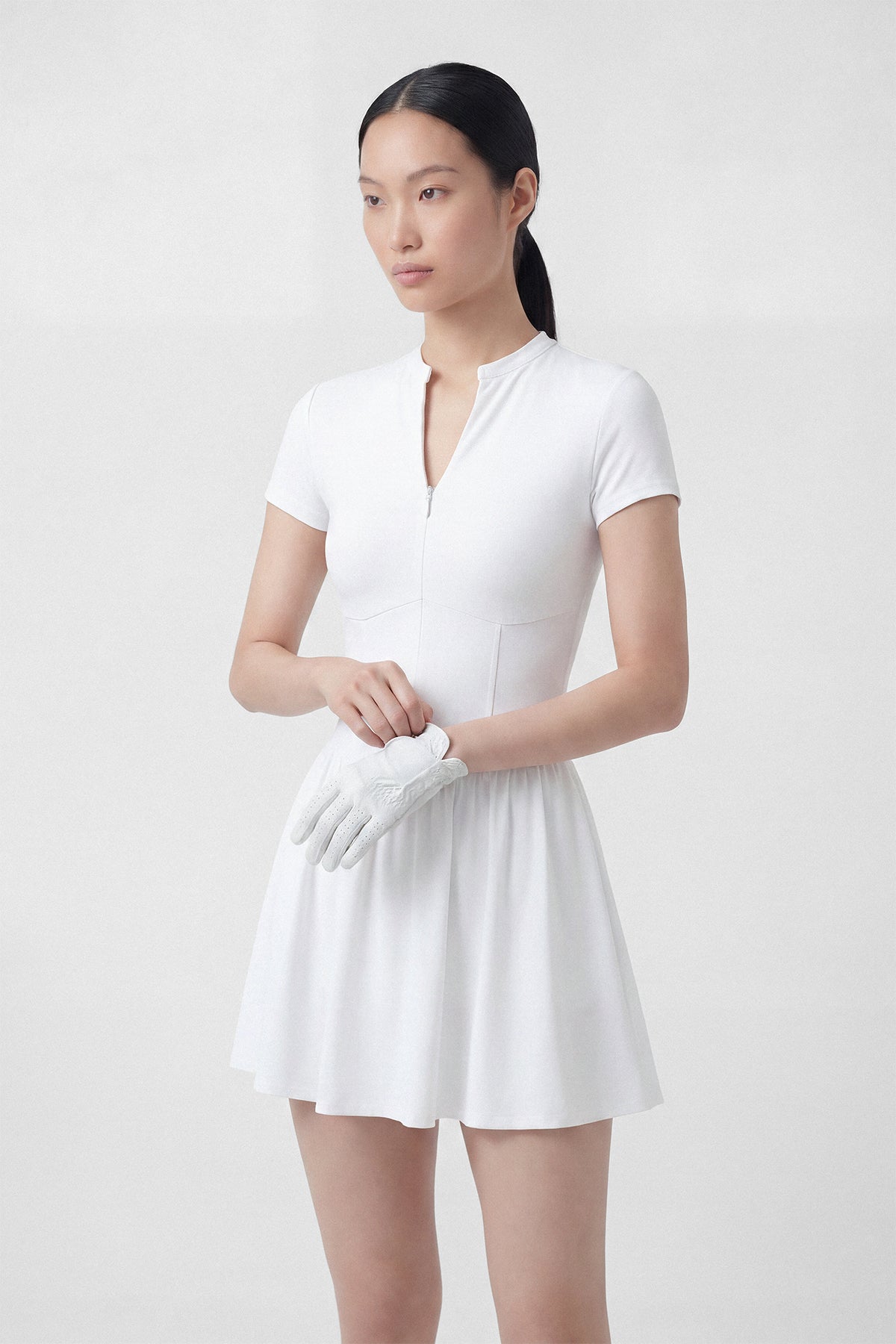 Precision Play Golf Dress in White