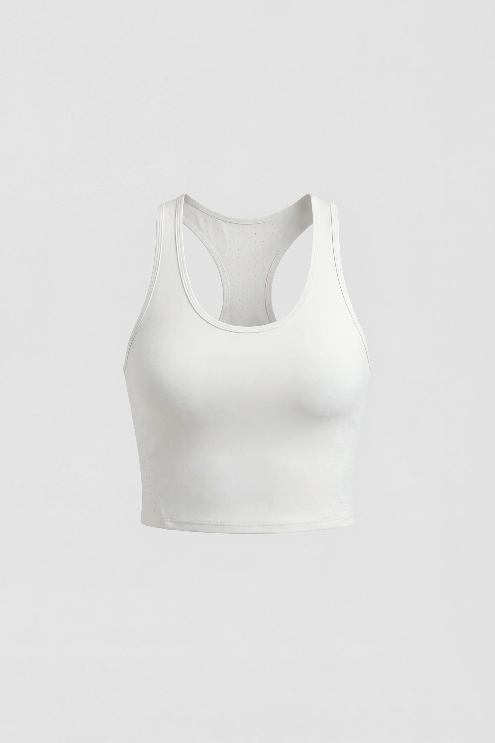 White tennis crop top
