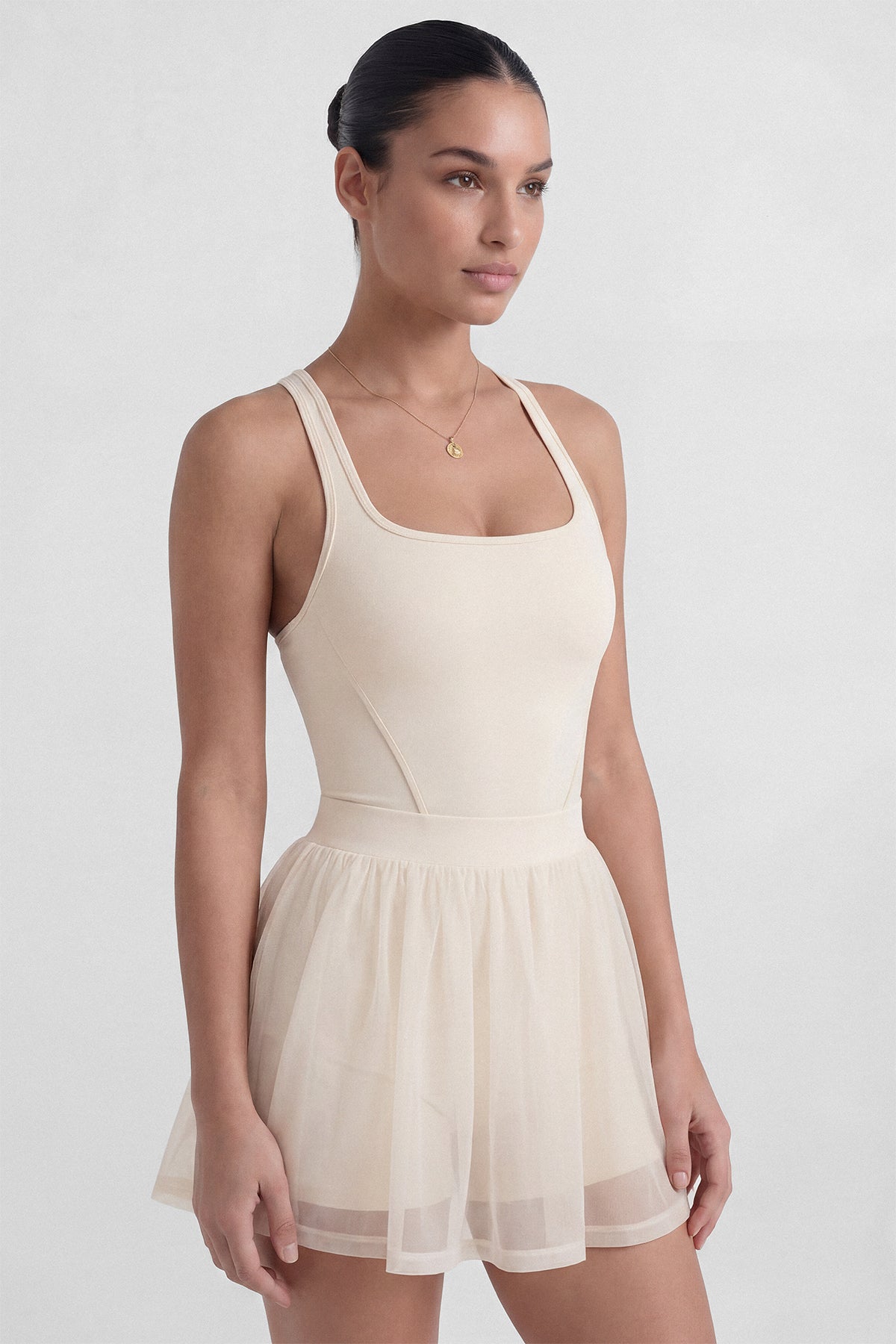 Love At First Serve Tennis Dress in Ivory