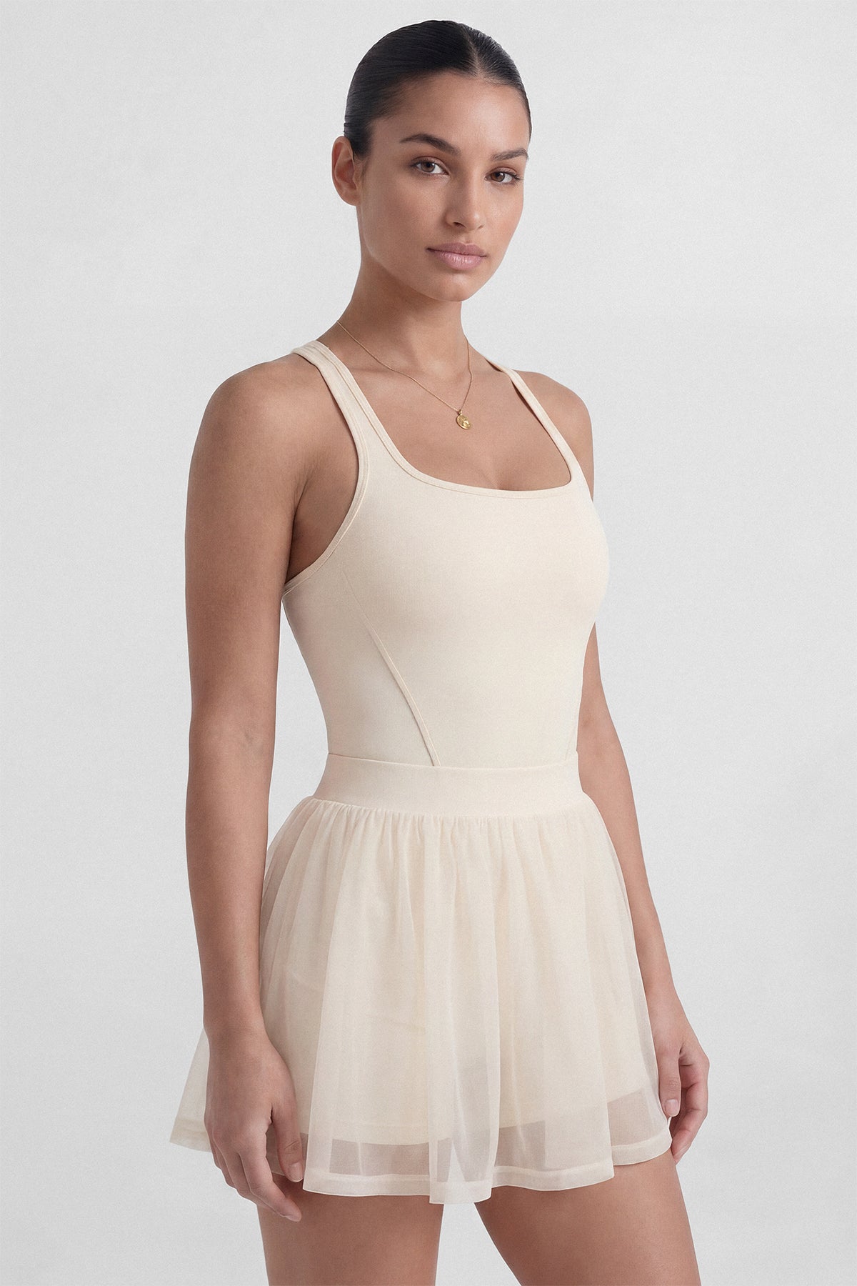 Love At First Serve Tennis Dress in Ivory