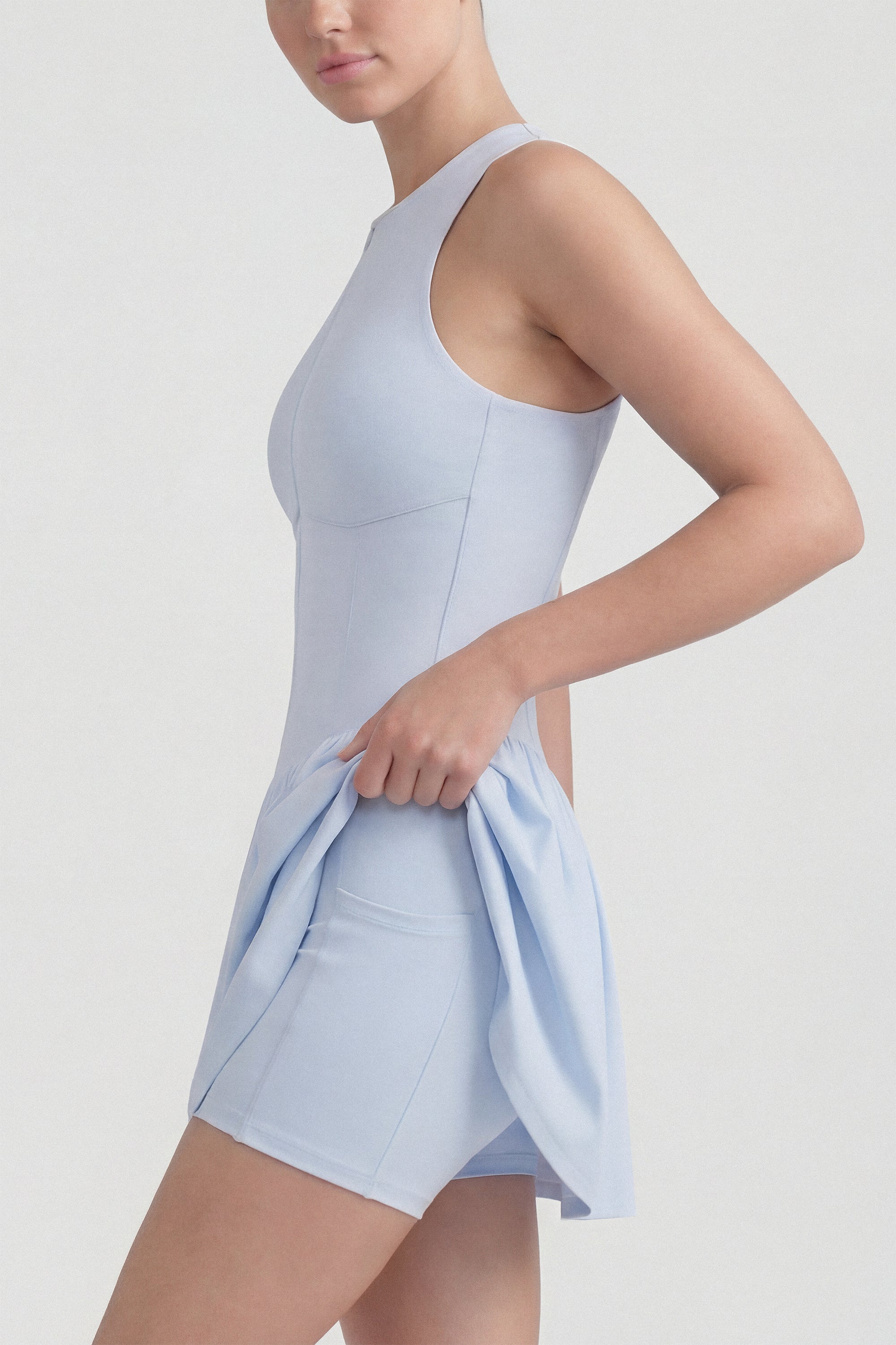 Match Mode Tennis Dress in Blue