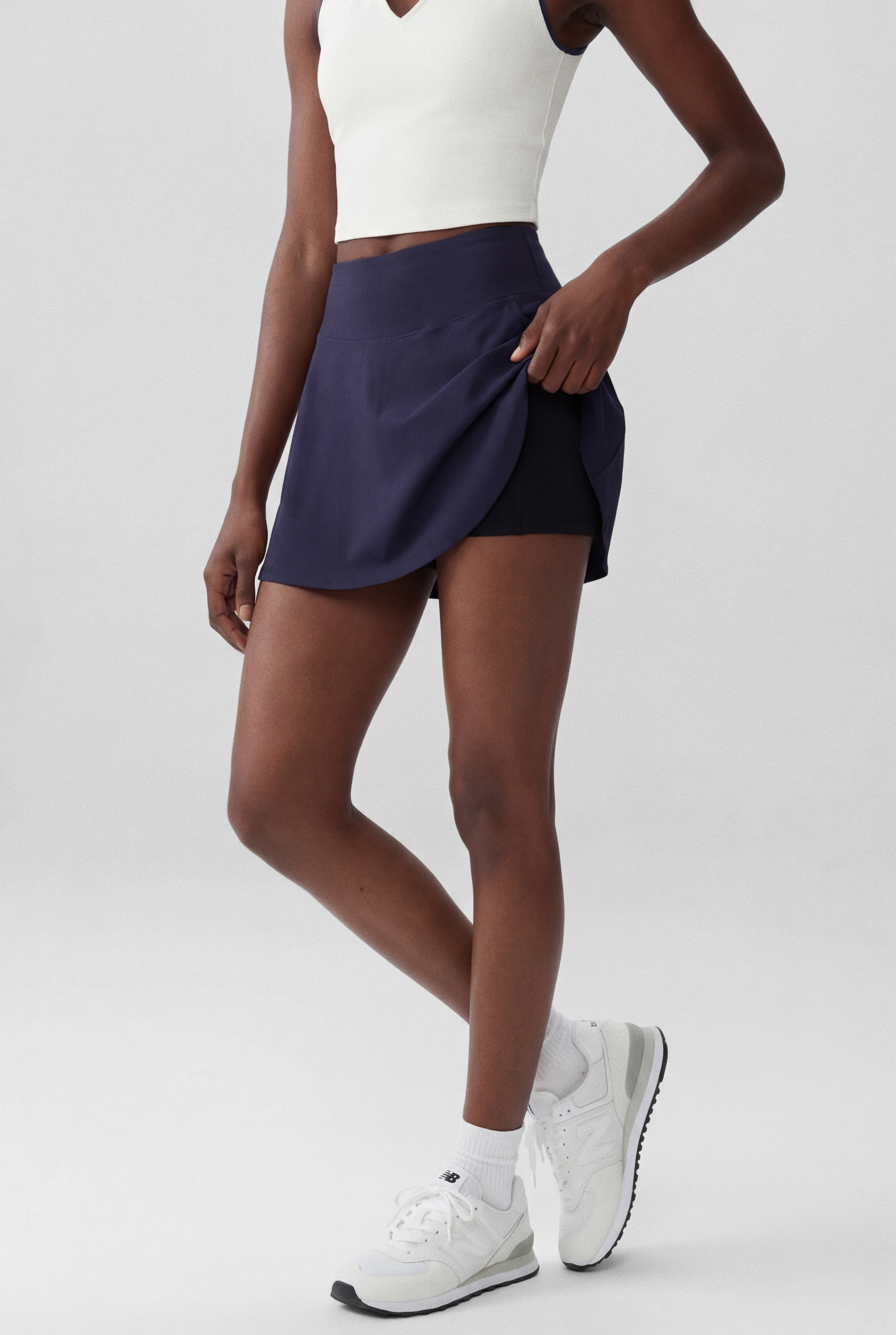 Precision Swing Tennis Skirt in Navy
