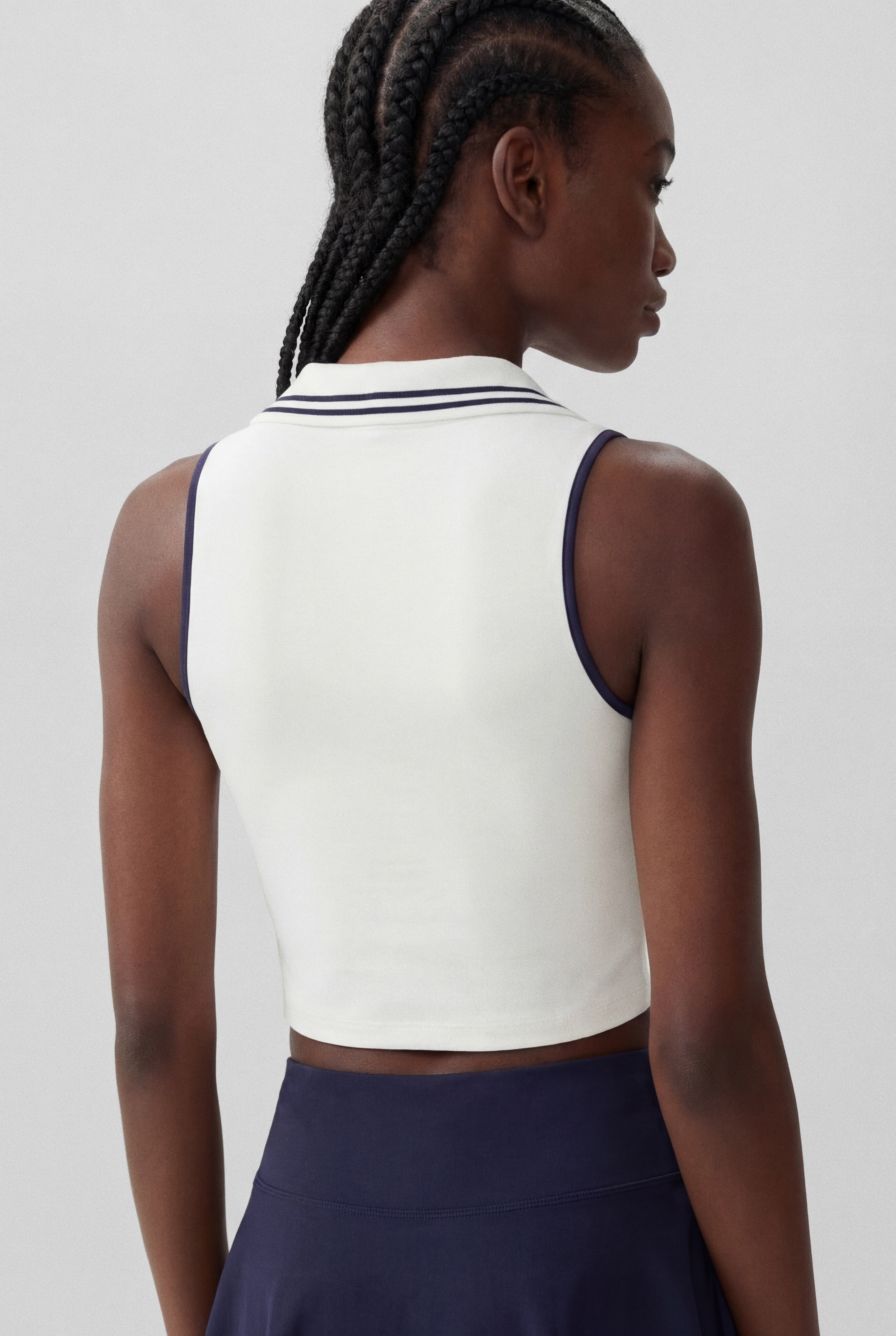 Precision Swing Tennis Collared Top
