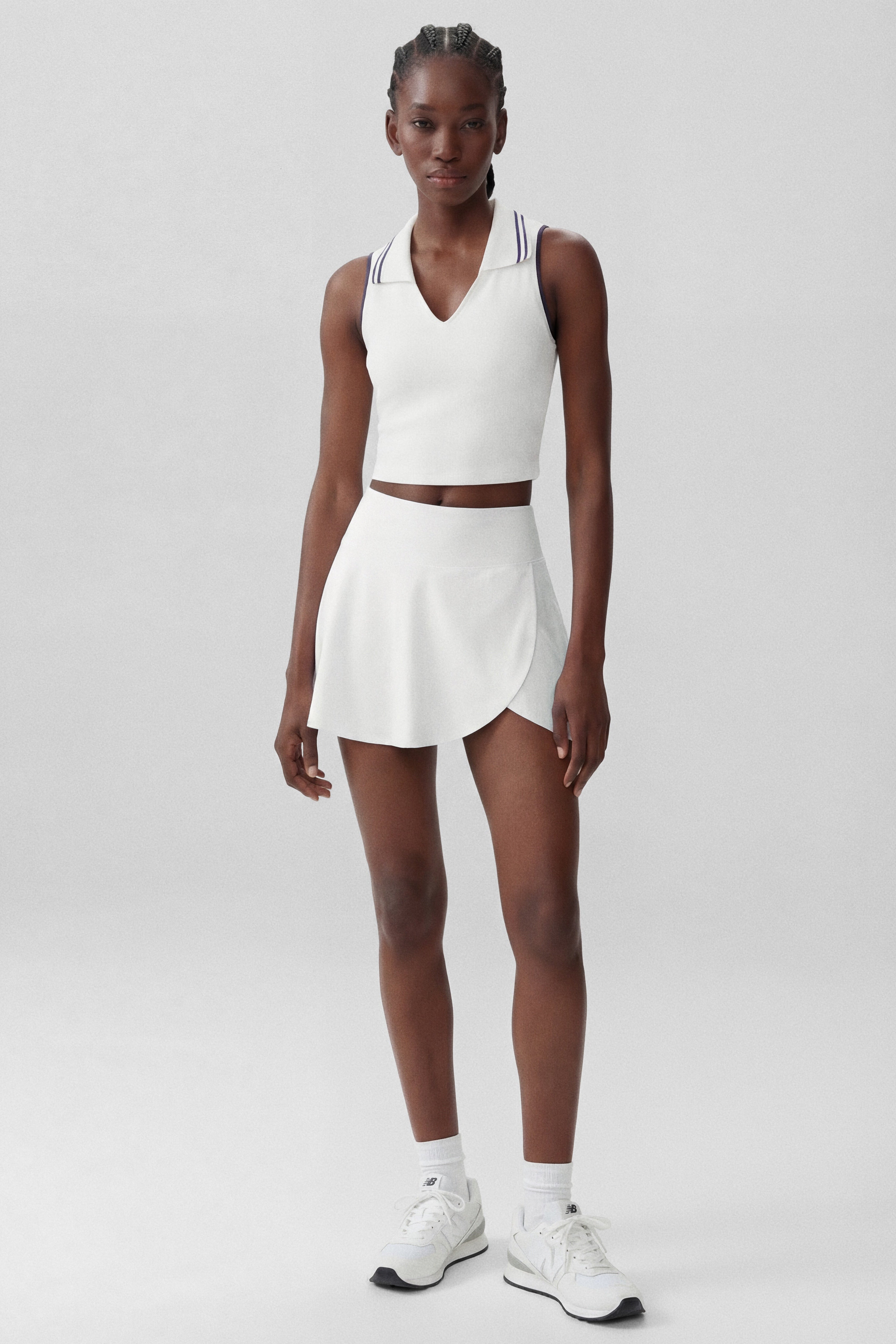 Precision Swing Tennis Skirt in White
