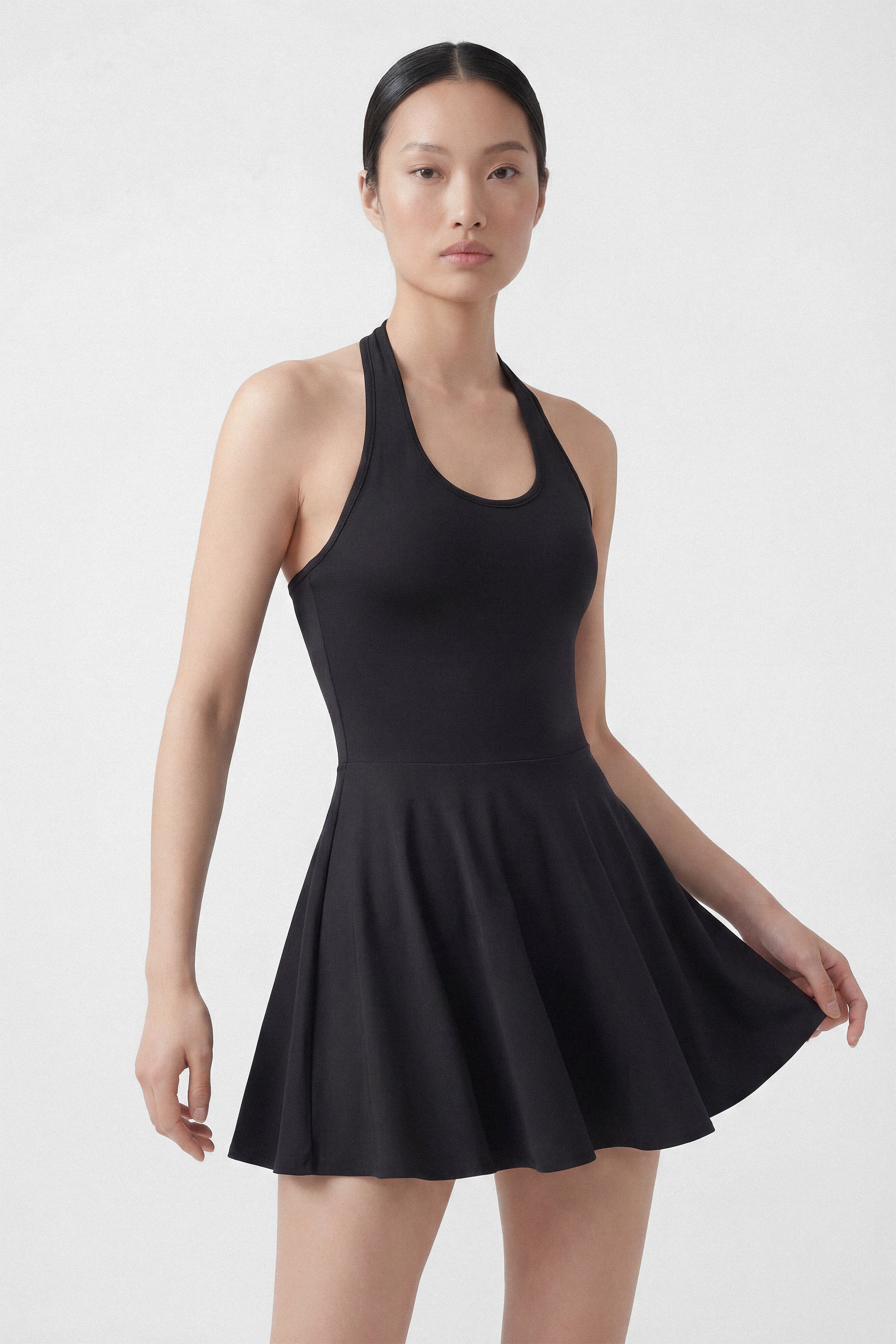 Back Nine Black Golf Dress with Built-In Shorts | Common Player Back Nine Black Golf Dress with Built-In Shorts | Common Player