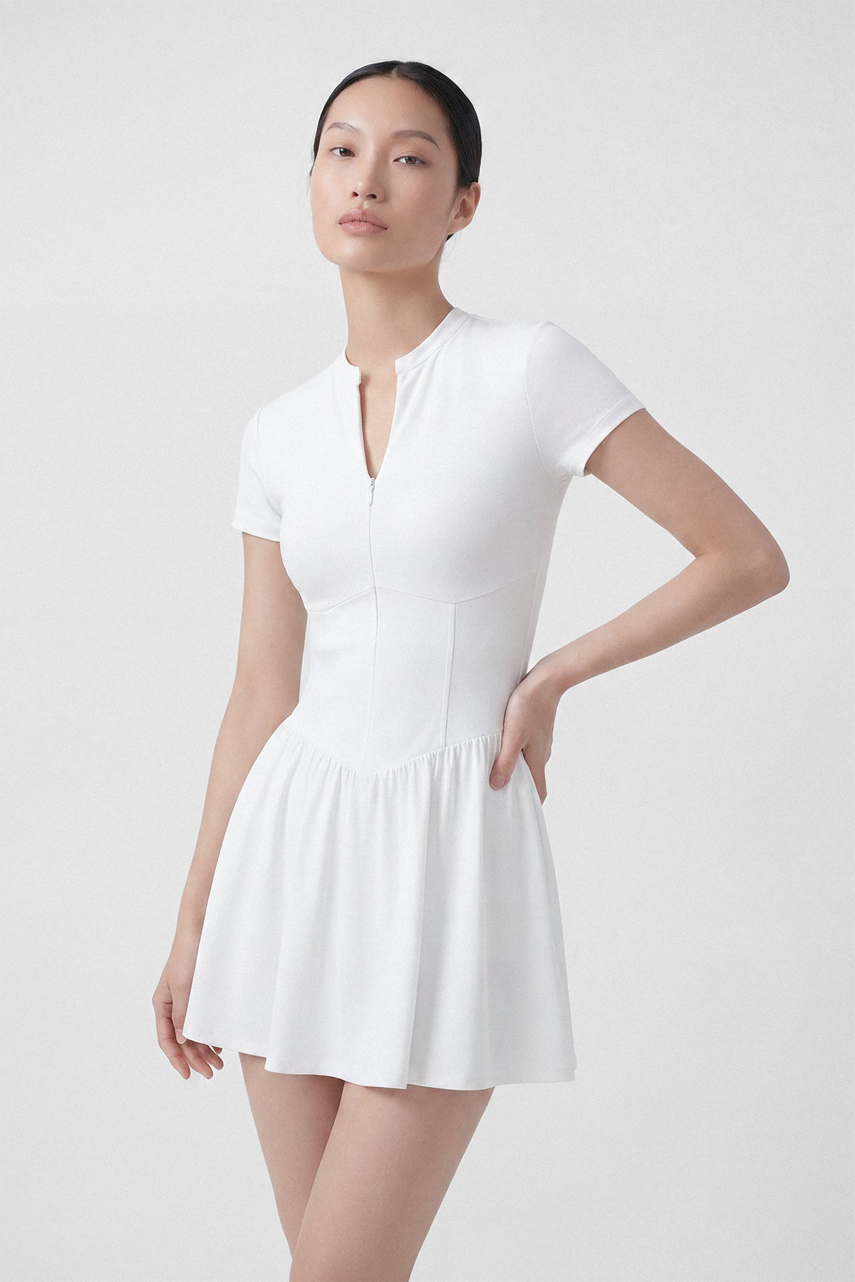Precision Play Golf Dress in White