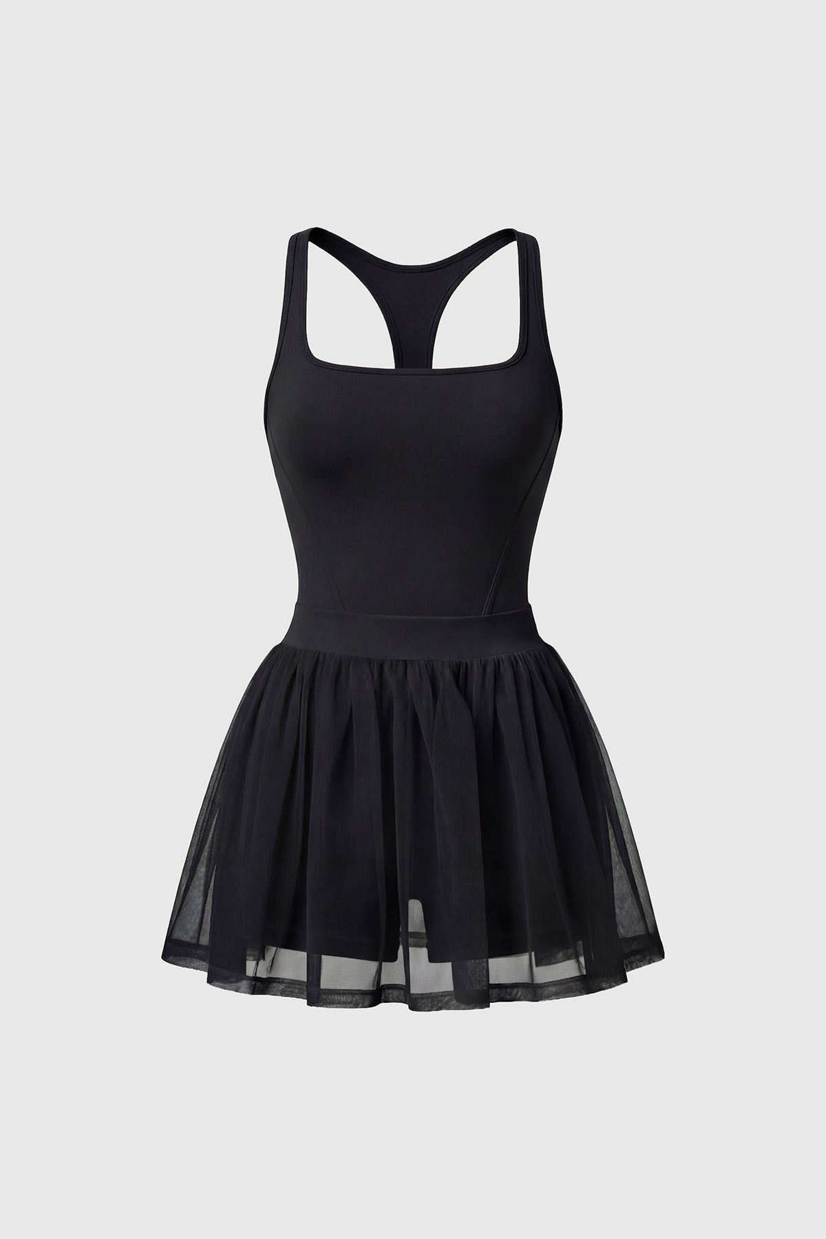 Love At First Serve Tennis Dress in Black