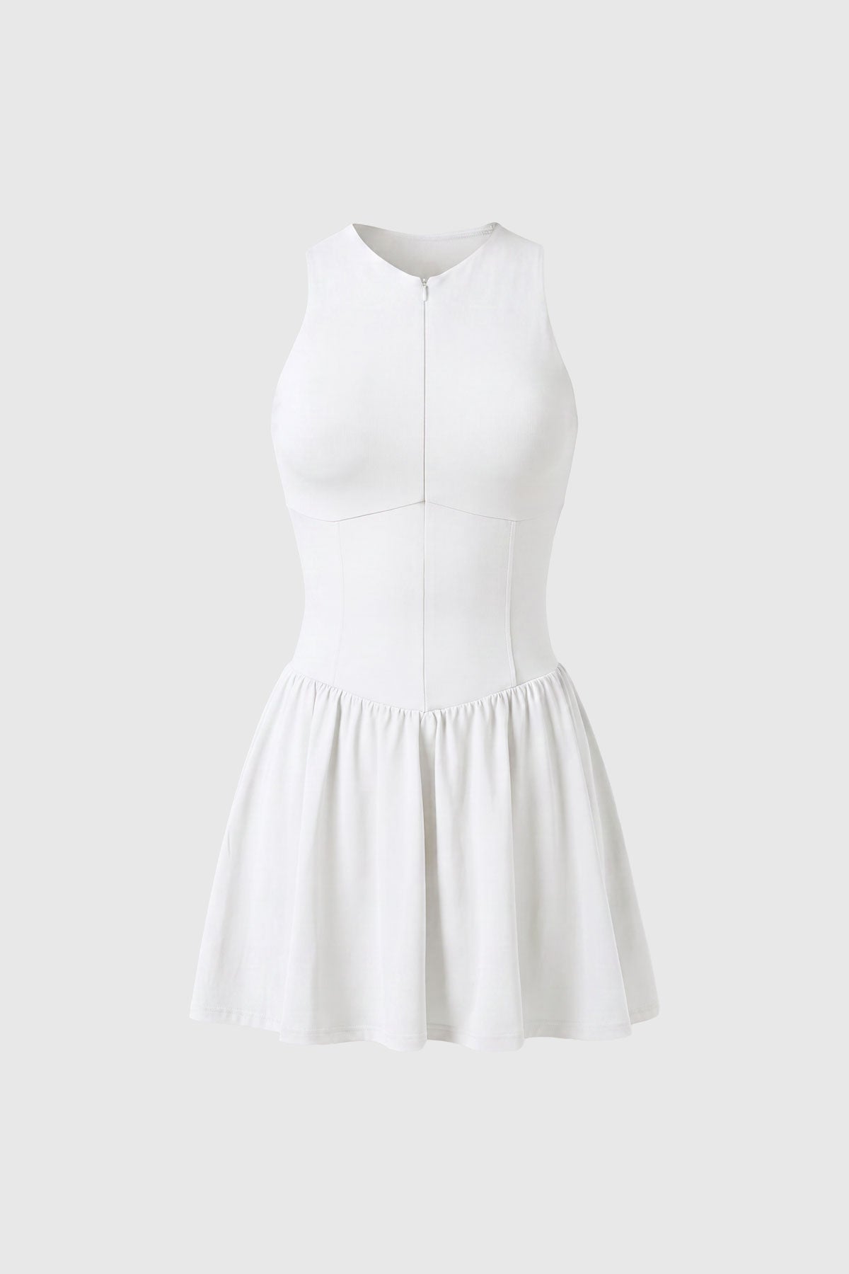 Match Mode Tennis Dress in White