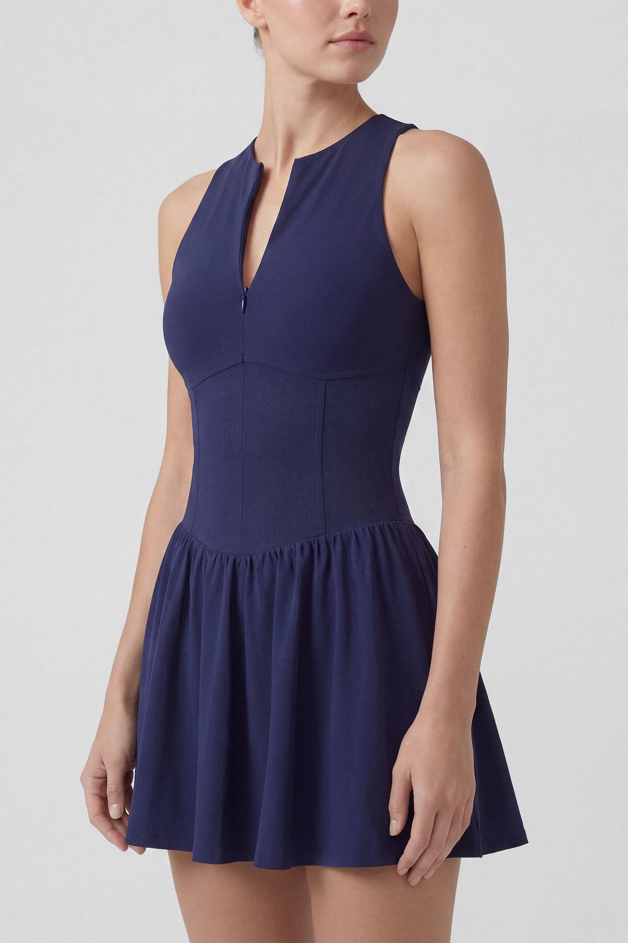 Match Mode Tennis Dress in Navy