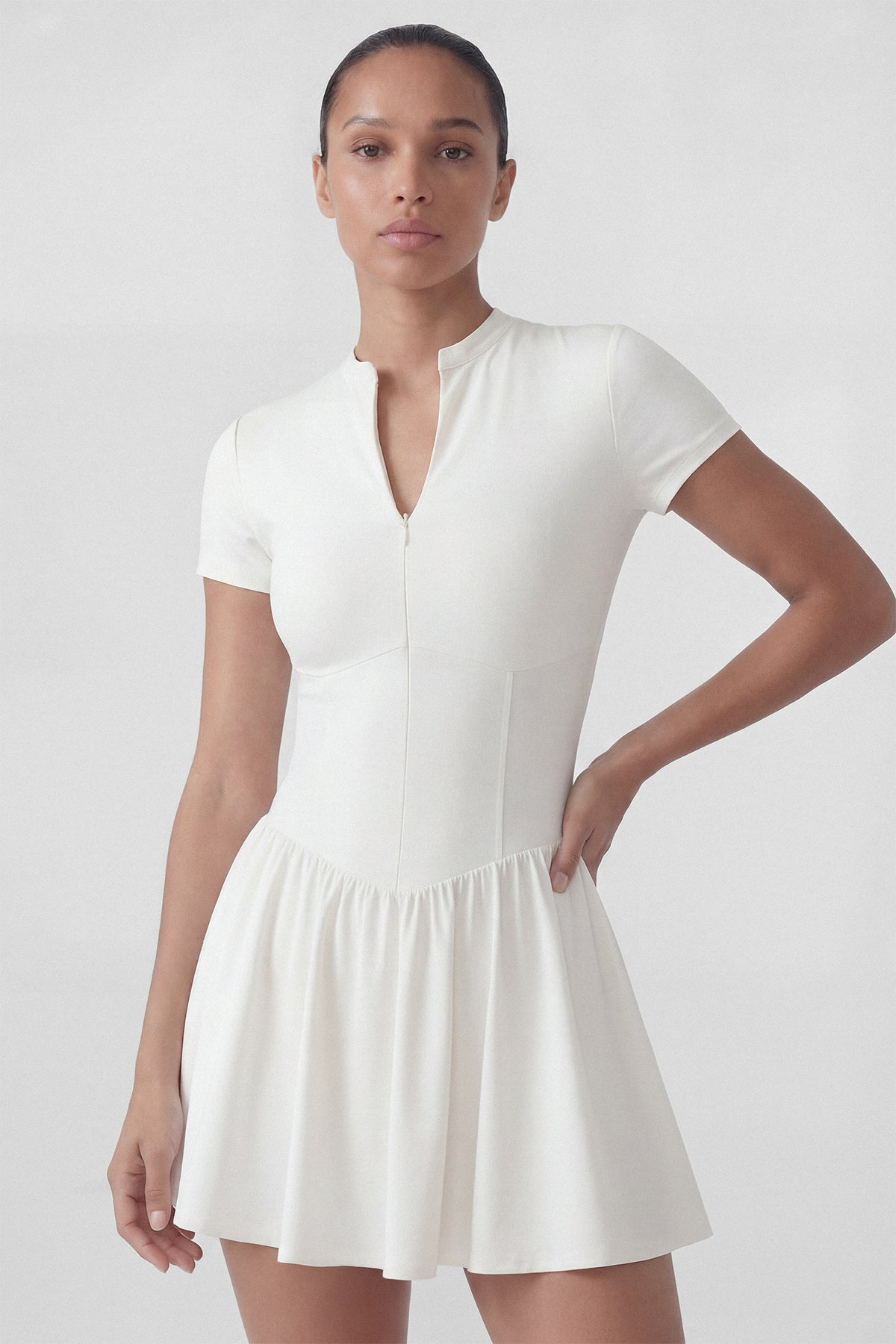 Precision Play Golf Dress in White
