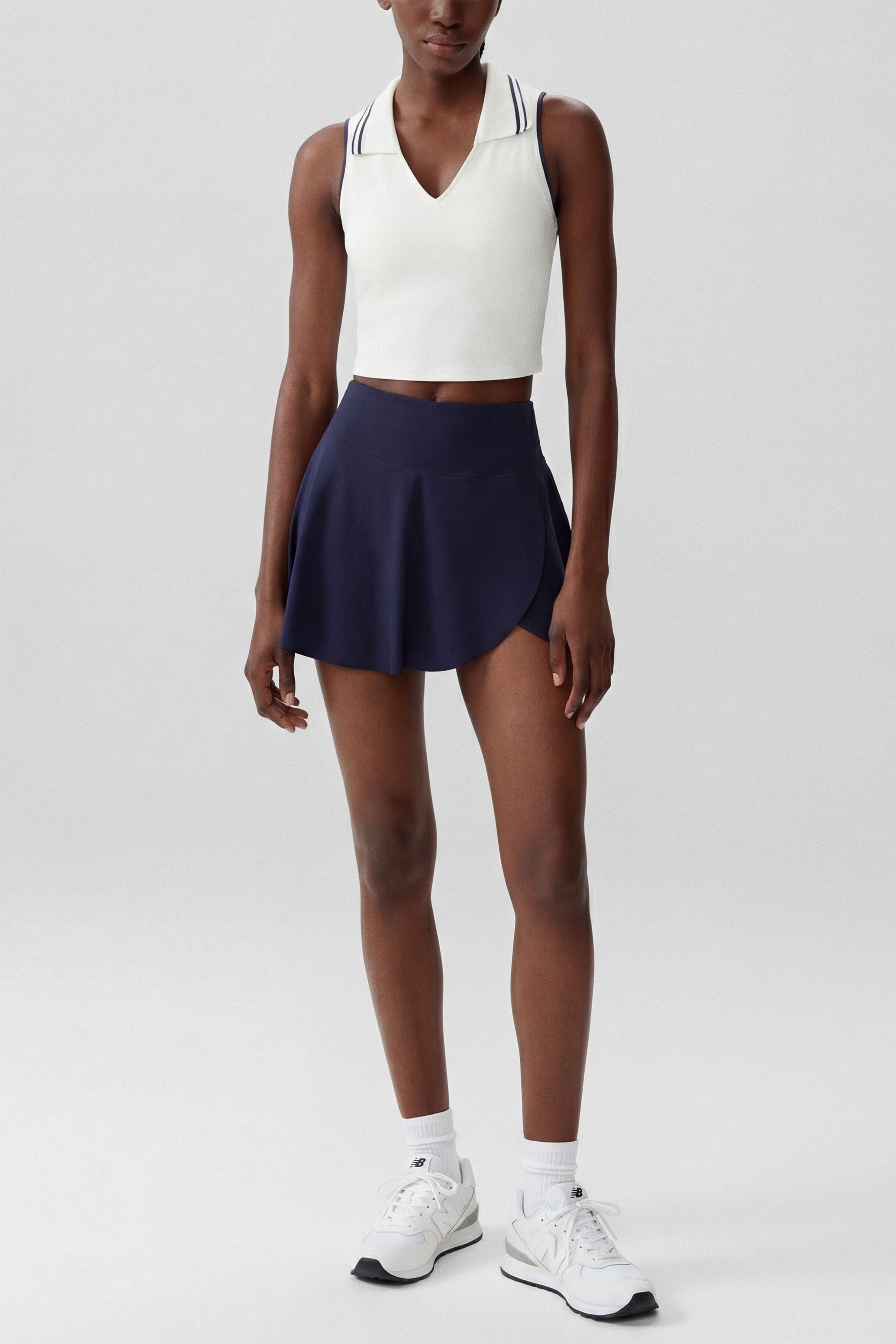 Precision Swing Tennis Skirt in Navy