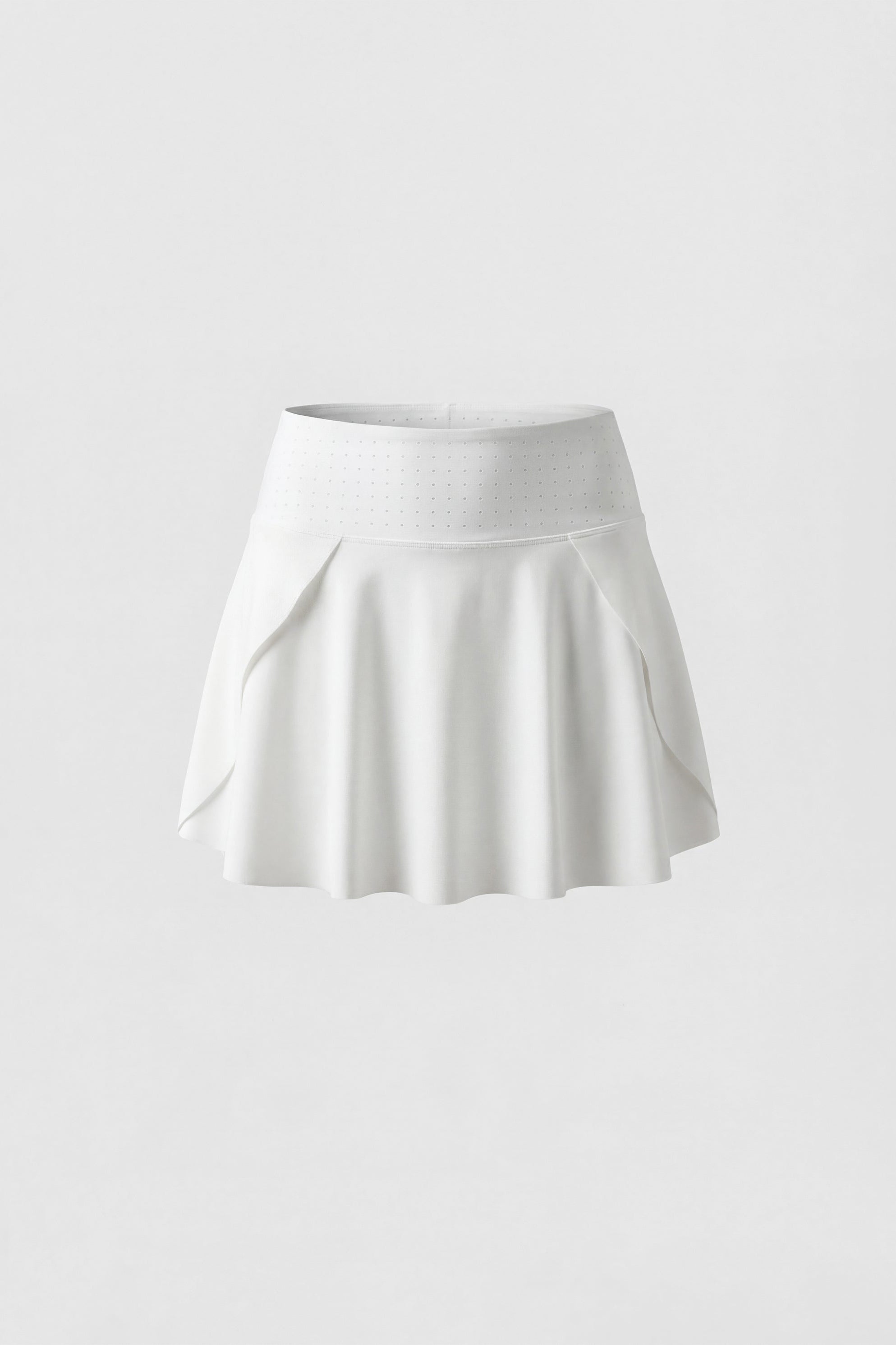 Flattering white tennis skirt
